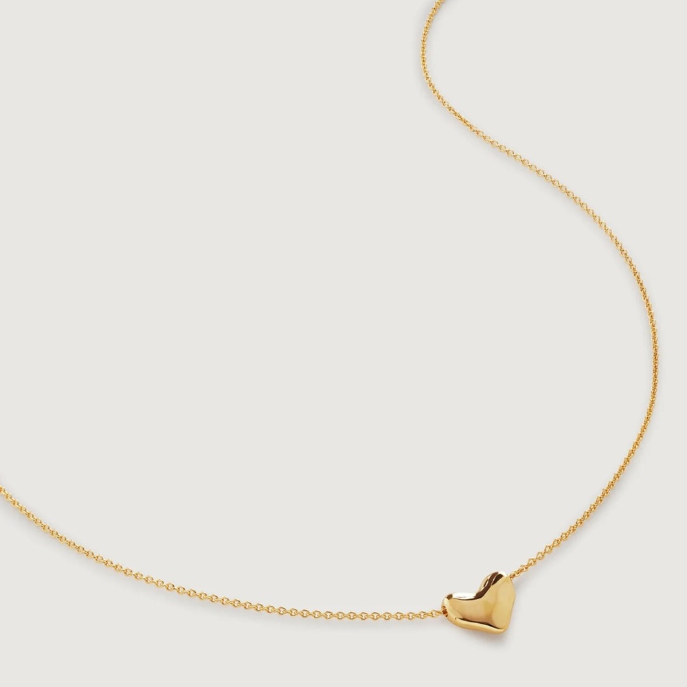Monica Vinader heart chain necklace